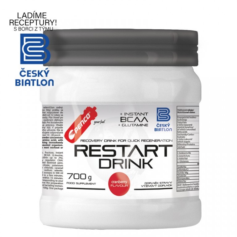 Regenerační nápoj  RESTART DRINK 700g  Brusinka