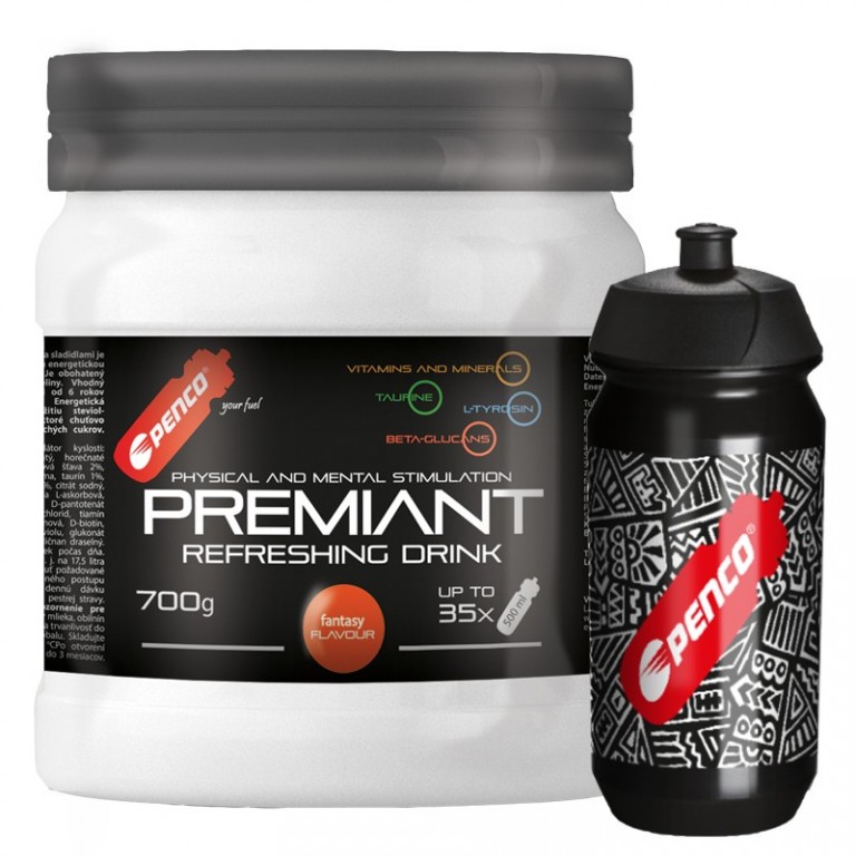 AKCE   PREMIANT DRINK 700g   Fantasy fruit + PENCO BIDON TACX SHIVA Junior Black